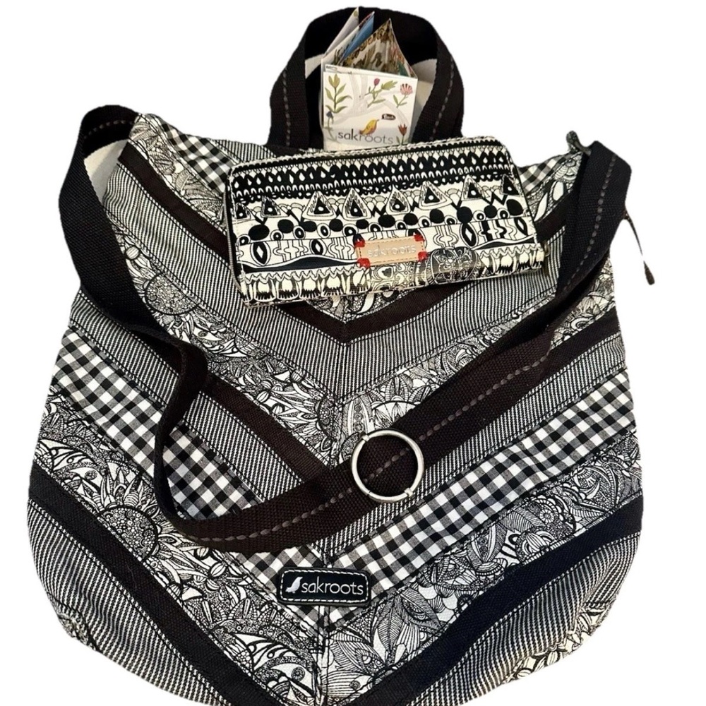 NWOT SAKROOTS Crossbody Bag + Sakroots Coated Canvas Wallet